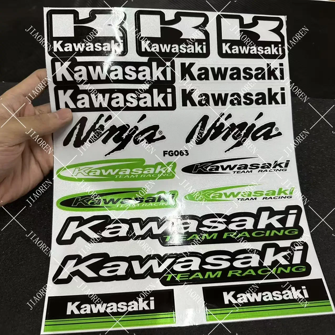 

Reflective Kawasaki Sticker Motorcycle Decal Logo Ninja 400 Ninja 650 Zx9r Zx6r Zx12r