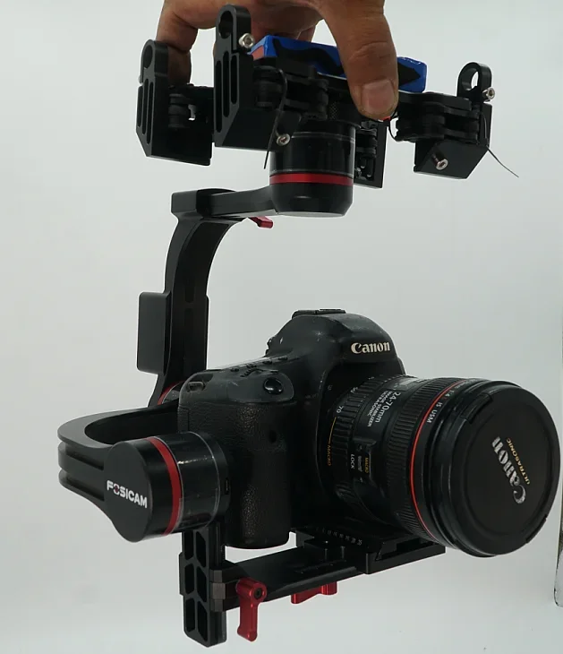 3-axis CNC Processed Stabilized Brushless Gimbal W/Hollow Motor 32bit AlexMos Encoder 5D 7D Cameras FPV Aerial Photography