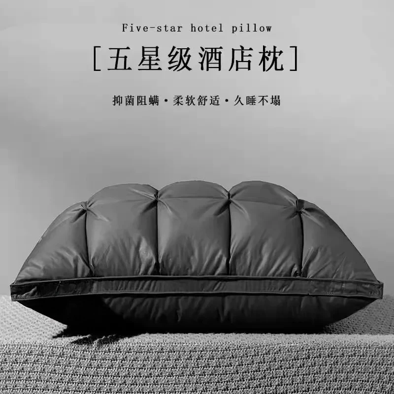Fluffy Soft Pillow Inner Hotel Special Cervical Support Sleep Aid Home Pair Does Not Collapse