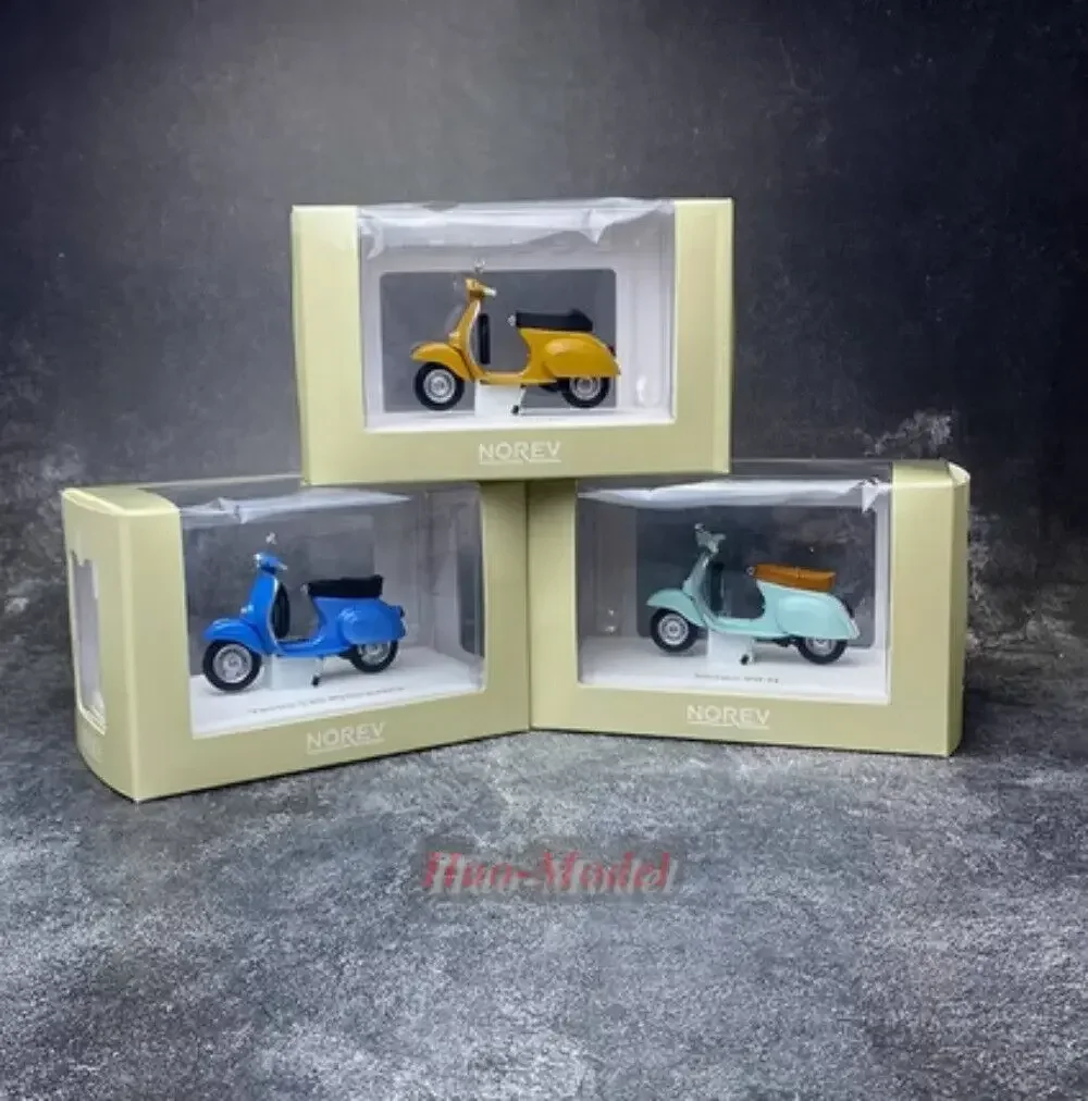 NOREV 1/18 Para PIAGGIO Vespa 50R 50N 125 Modelo de Carro em Liga Fundida Brinquedo Simulado para Crianças Presentes de Aniversário para Meninos Coleção para Exibição e Hobbies
