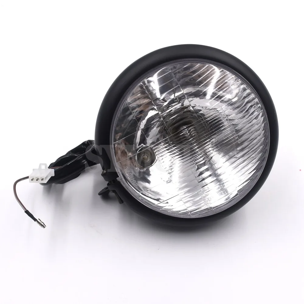 5.45\'\' Motorcycle Modified metal Headlamps Front Headlight For Yamaha XV 250 750 Drag Star DS 400 750 Kawasaki Vulcan 400 800