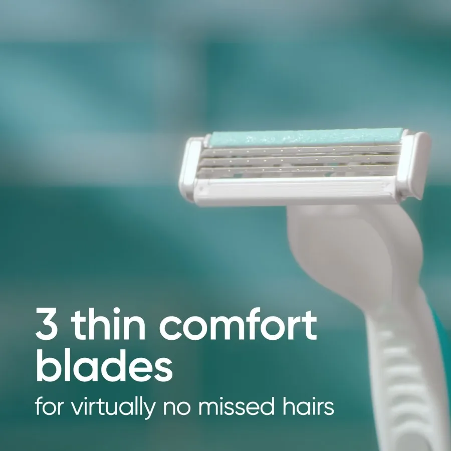 Simply 3 Sensitive 3-Blade Women's Disposable Travel Razor