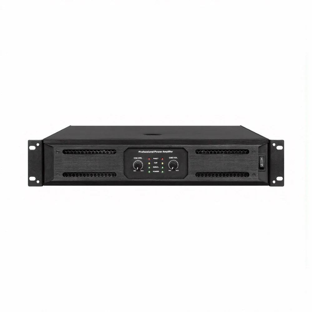 HI-FI Sound Safety Protection 20Hz-20kHz Frequency Response 900 Professional 2-Channel 3000W Class D Metal Low Noise Amplifier