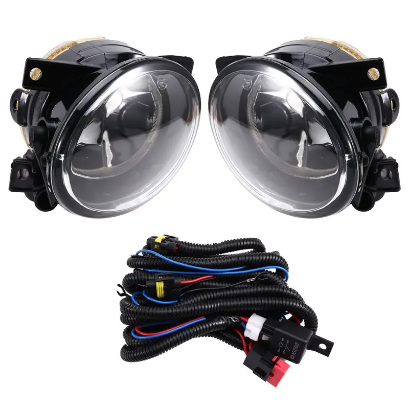 

AT92-Front Bumper Fog Light Lamp With Wire(2Pcs) For VW Transporter Multivan Caravelle T5 T6 2010- 2015
