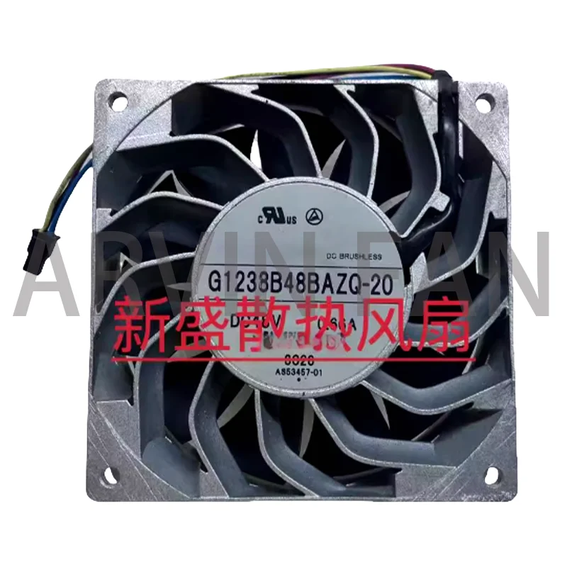 

G1238B48BAZQ-20 DC48V 0.66A 12038 12CM 4-wire Cooling Fan