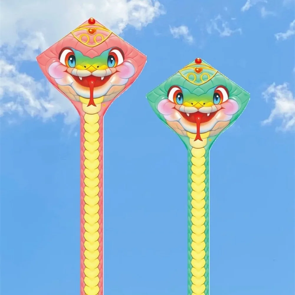 من السهل الطيران 4.75 متر ثعبان طائرة ورقية ذيل طويل ثعبان قوي الحيوان الرياح طائرة ورقية جيدة تحلق الكرتون في الهواء الطلق تحلق