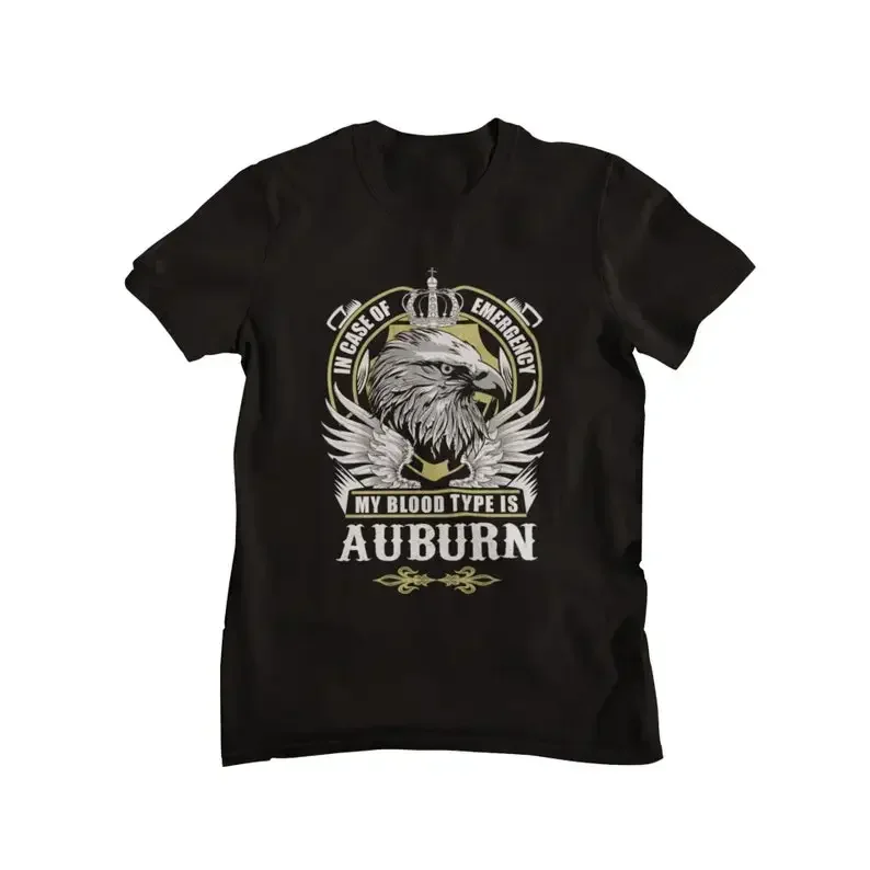 In Case Of Emergency My Blood Type Is Auburn T-Shirt, Auburn Name T-Shirt