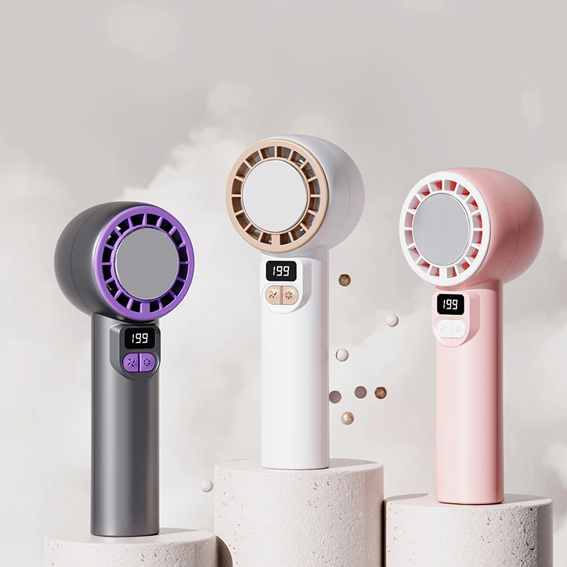 

Ручной вентилятор Ice Pack, высокоскоростной бесщеточный двигатель, низкое энергопотребление, легкий вес, удобный для переноски.