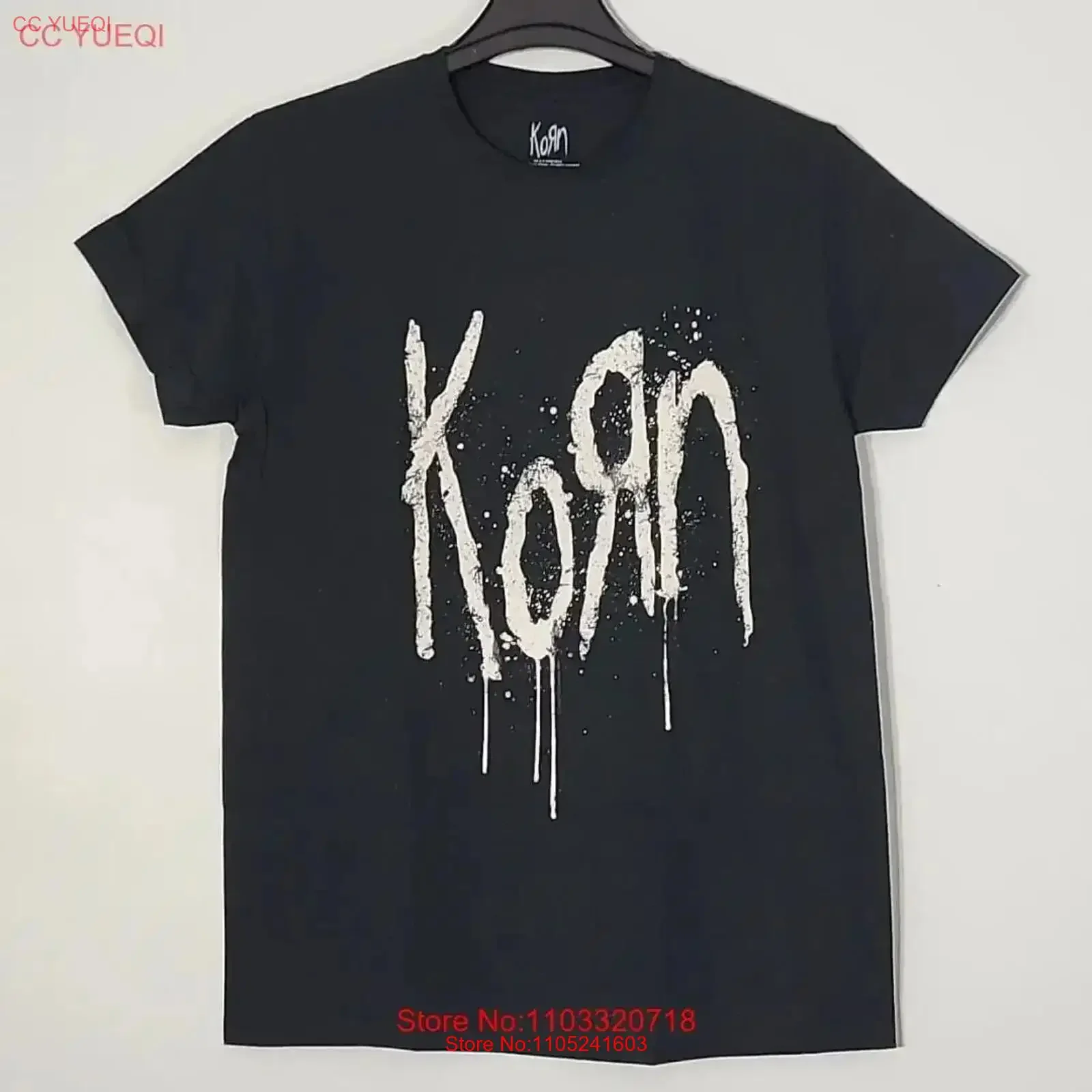 KORN Still A Freak L LARGE Official T Shirt Black Mens Band Logo vintage Washed designer clothes Stretched Soft Breathable