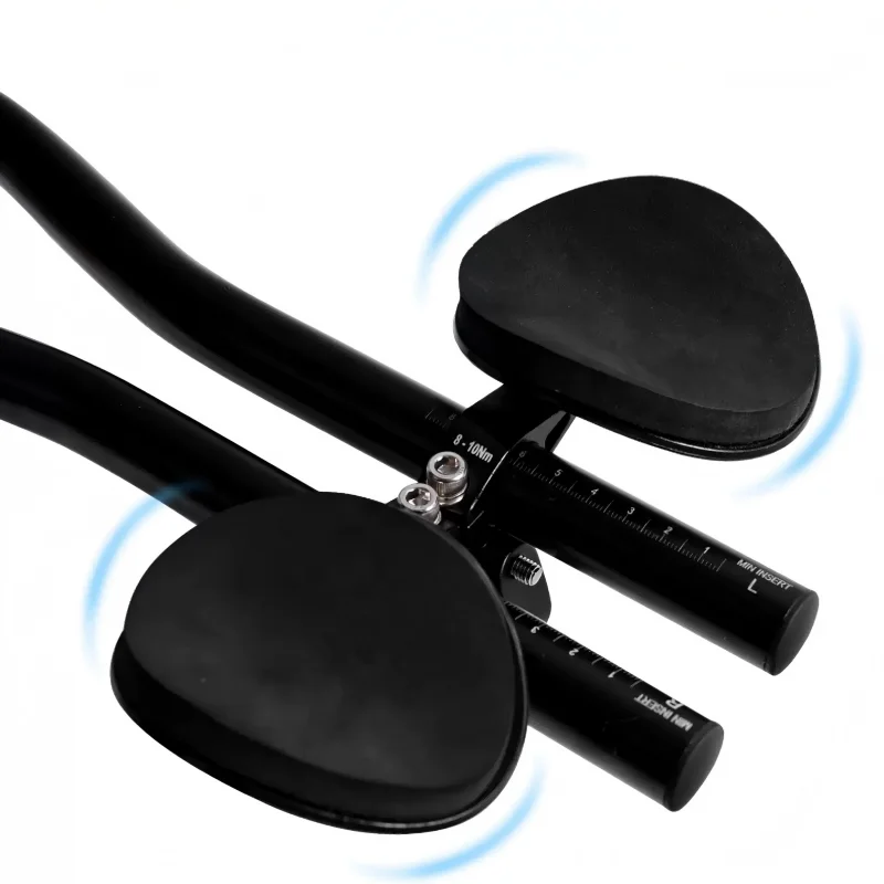 Split Aluminum Alloy Bike Rest Handlebar, Adjustable TT Bar for Mountain Road Bicycle, Long Distance Cycling
