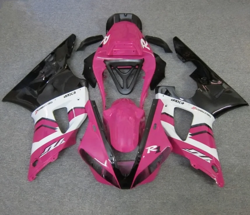 

NEW ABS Fairings Kits Fit For YAMAHA R1 2000 2001 00 01 Bodywork Set Custom Black Pink
