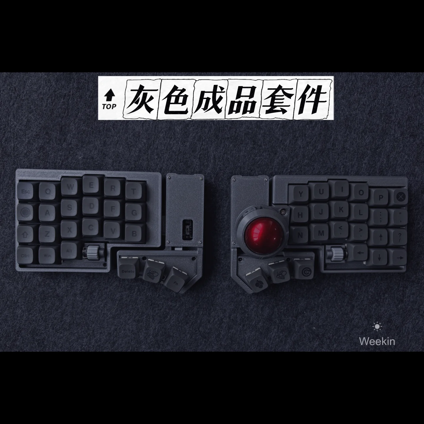 CCK-BALL Wireless Dual Mode ZMK/QMK Split Keyboard with Scroll