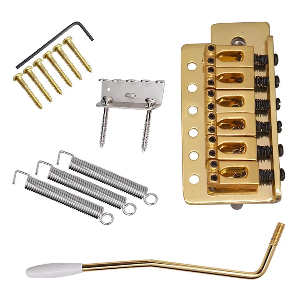 Tremolo Bridge +Hook Screws +Mount Claw+Tremolo Bar+Claw Mount Screws + Wrench Tremolo Bar Springs for Electric Guitar