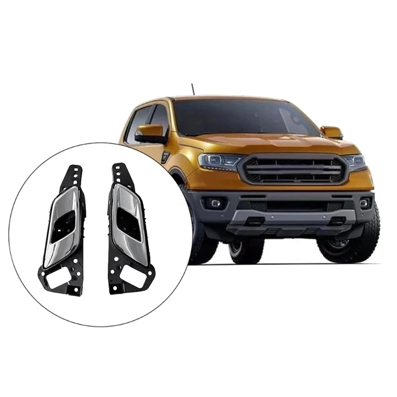 Front Inner Door Handle For Ford Ranger Wildtrak Hi-Rider 2012-2018 Chrome Interior Hand Door Assembly