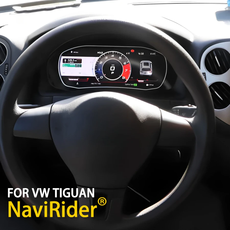 Pour VW Volkswagen Tiguan 2009-2017, tableau de bord numérique, combiné d'instruments, compteur de vitesse, cockpit virtuel, tachymètre, odomètre