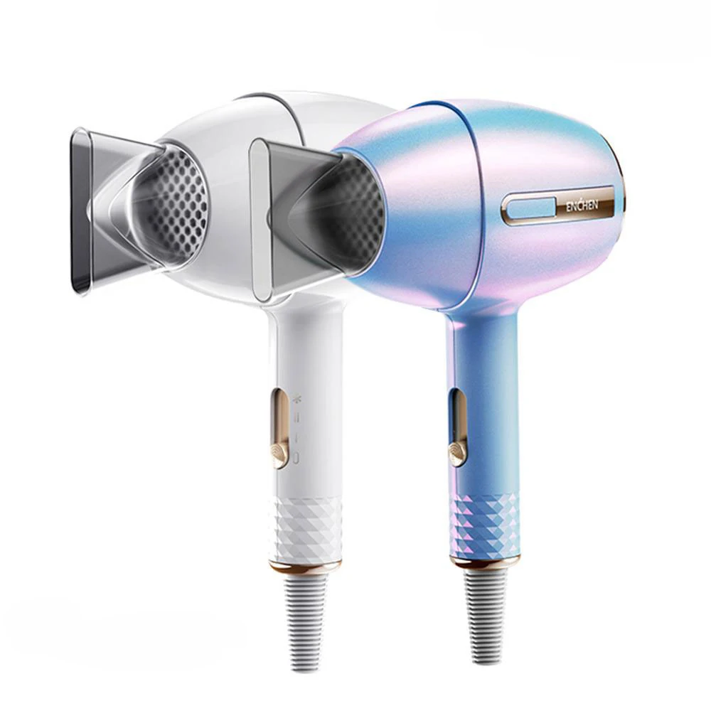 Zero Radiation Anion Hair Dryer 1200W Household Strong Wind Blower with 3 Gears 55℃ Constant Temperature Control Styling Tools