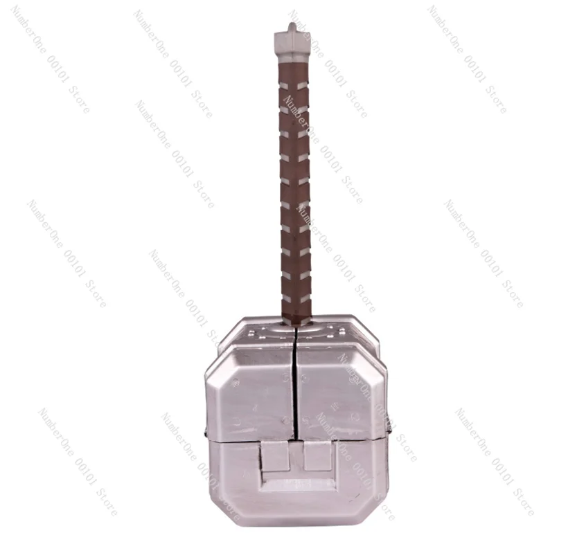 Gran oferta, tamaño 1:1, alta calidad, Marvel Prop, martillo de Thor de Metal, martillo práctico multiescena