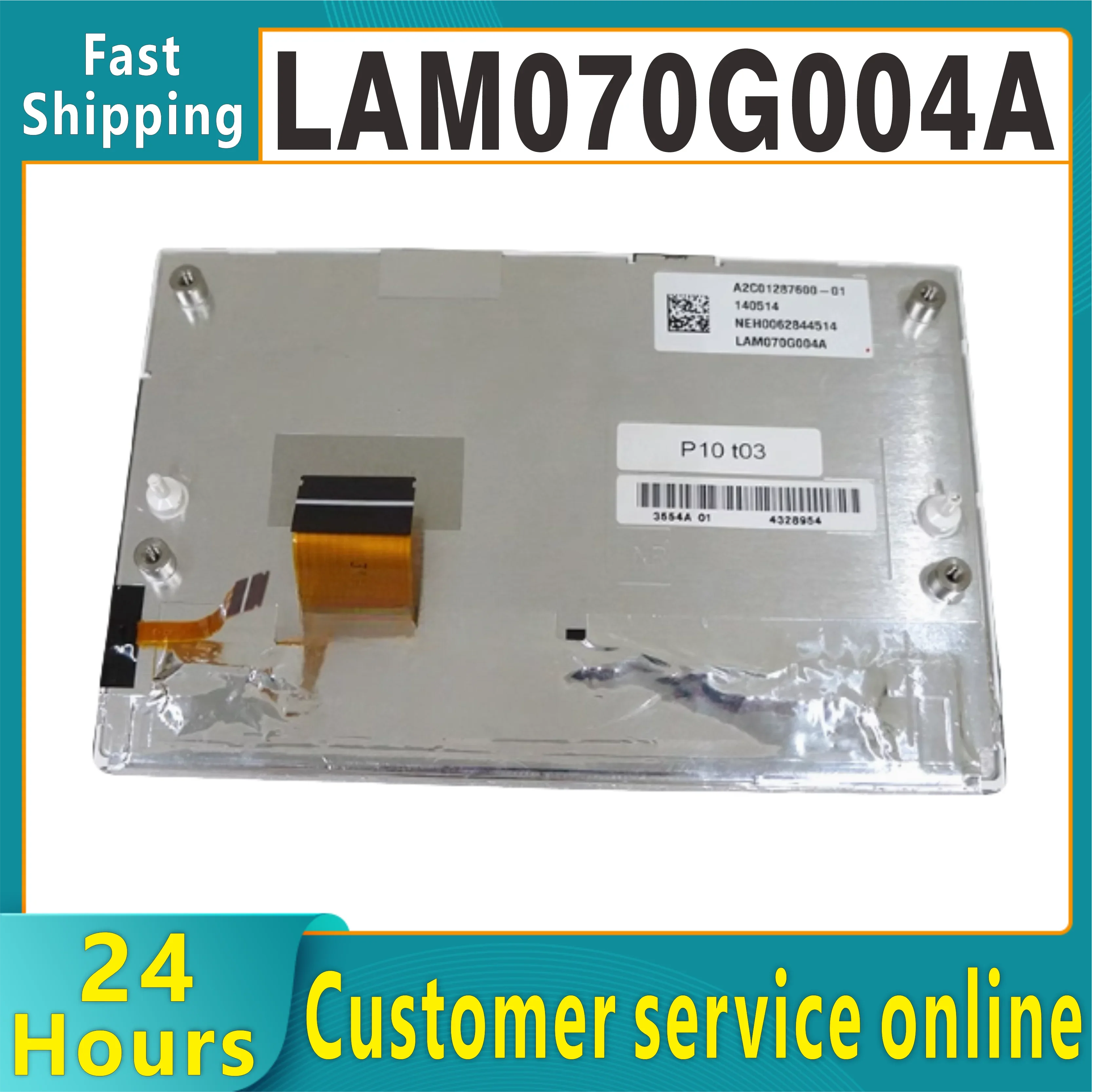 Original 7-inch LCD display with touch screen LAM070G004A GCX156AKM-E touch screen, suitable for car GPS LCD display
