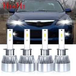 Fits For Mazda 6 2003 2004 2005 2006 2007 2008 LED Headlight Bulbs High Low Beam Combo 4PCS Turbo H1 Lamps Super Bright 28000LM