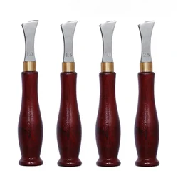 Stainless Steel Edge Marking Leather Craft Black /red Wood Handle Tools,Leather Edge Creaser Leather Edge Creasing Tool