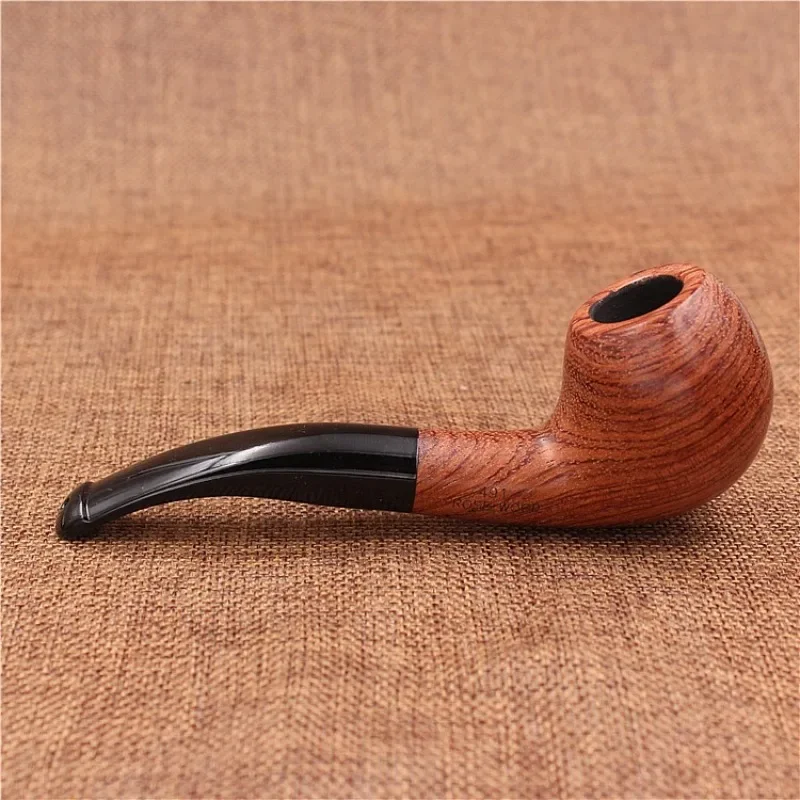 

Solid Redwood Smoking Pipe Straight Filter Tobacco Pipe Smoke Portable Pipes Men Handmade Filter Pipe