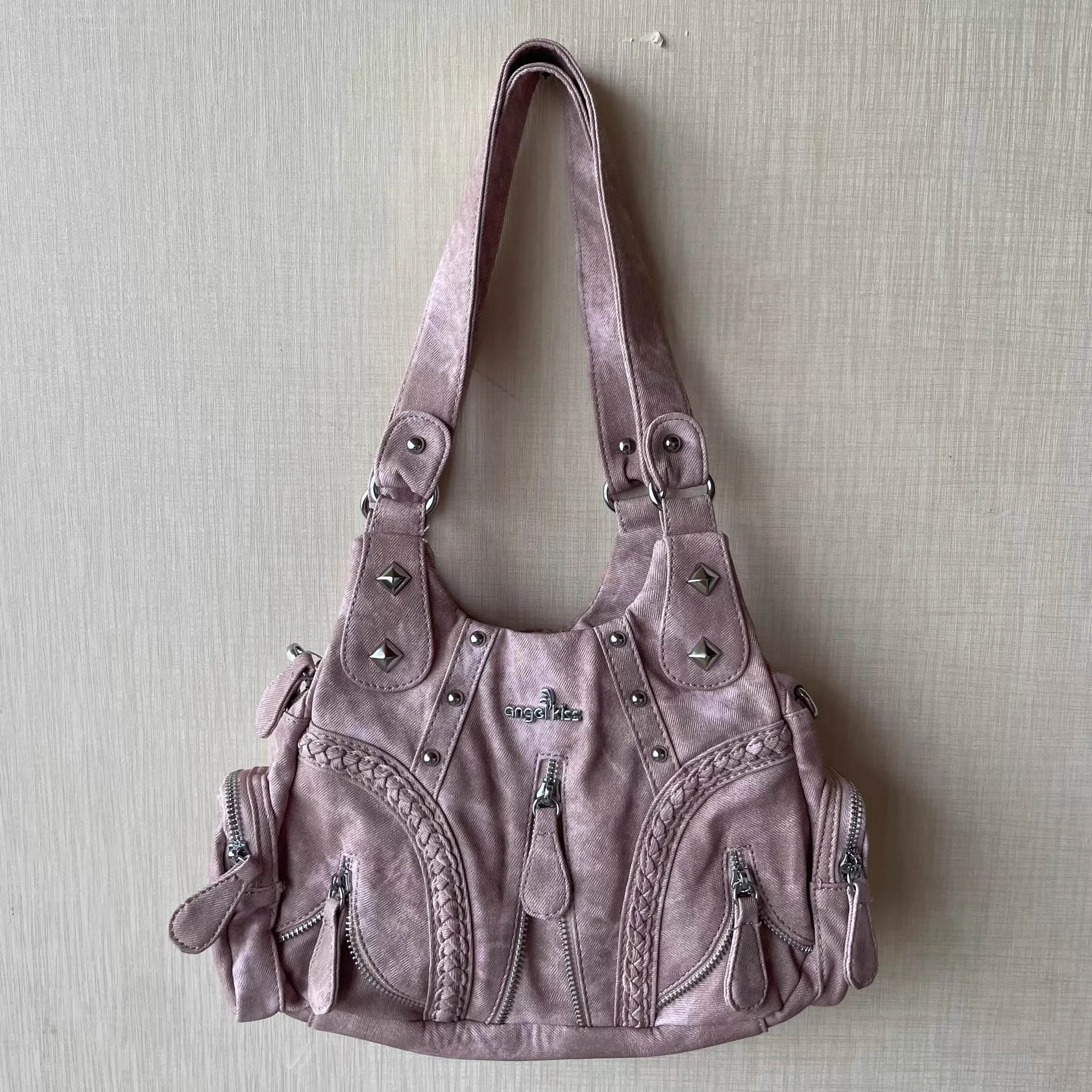 

Поцелуй ангела, женские сумки, джинсовая сумка-тоут, модная сумка на плечо, сумка с верхней ручкой, сумка для пельменей, сумка на плечо, сумка для ужина, кошелек