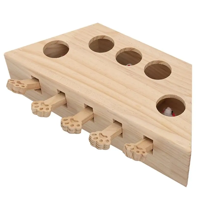 

Интерактивная игрушка ABBP Whack-A-Mole для кошек - увлекательная забава для домашних кошек с функцией когтеточки