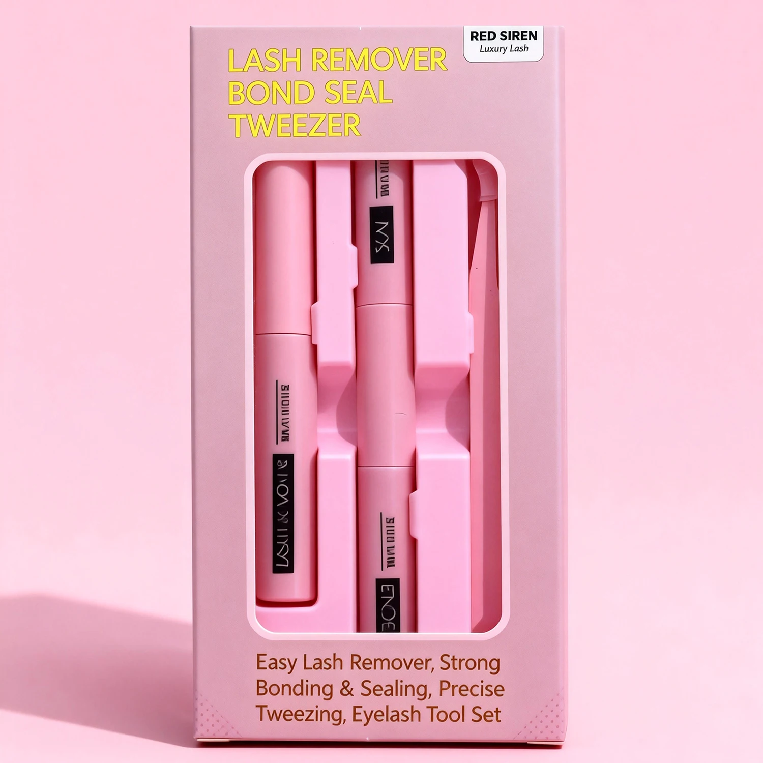 5ml Latex Free Bond and Seal Glue Kit Waterproof Strong Hold Lash Glue & Glue Remover & Tweezer Cluster Lash Glue Makeup Tools