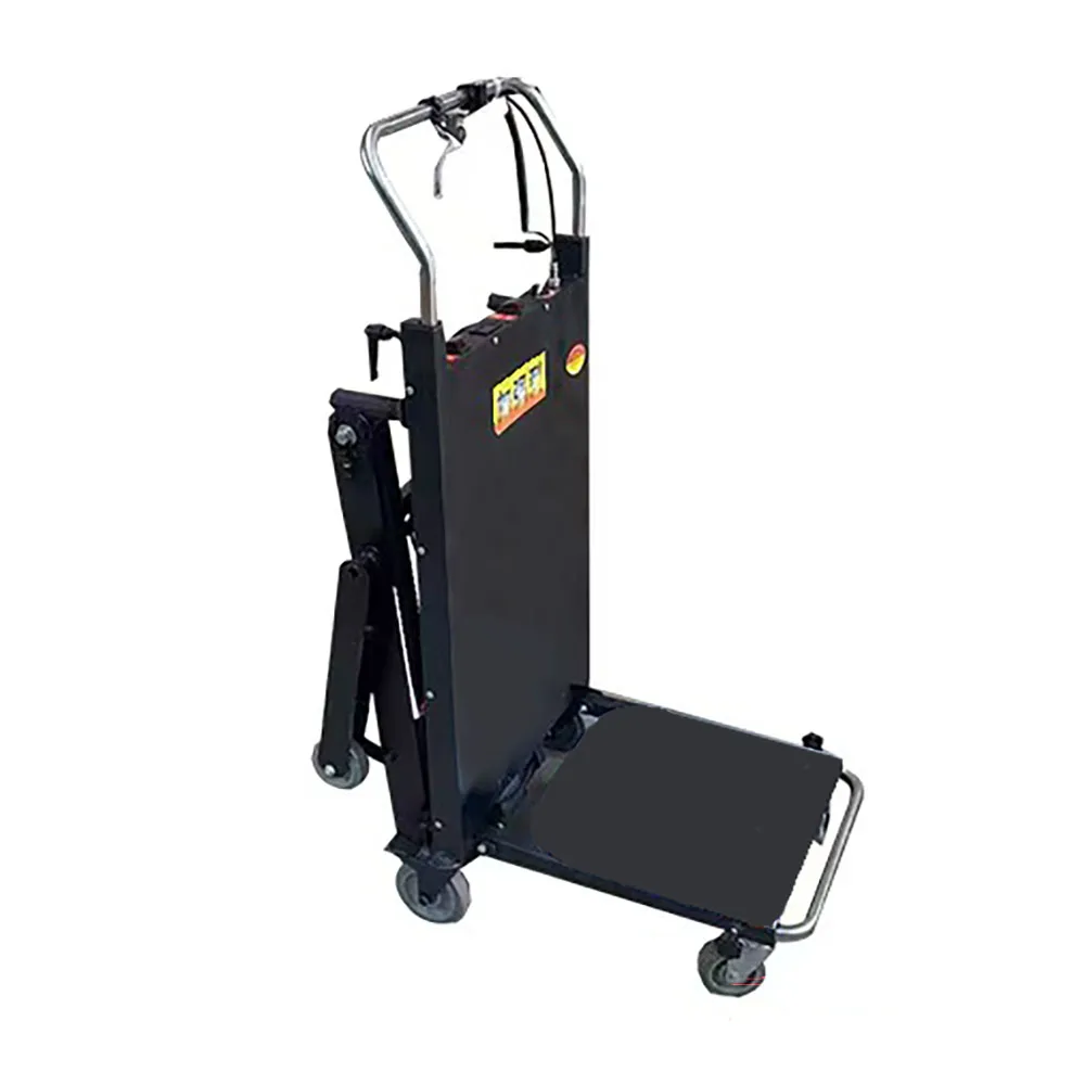 Electric Ladder Stairs Trolly Carts 300kg Load Capacity Steel Platform Pallet Hand Stair Climbing Trolley Electric