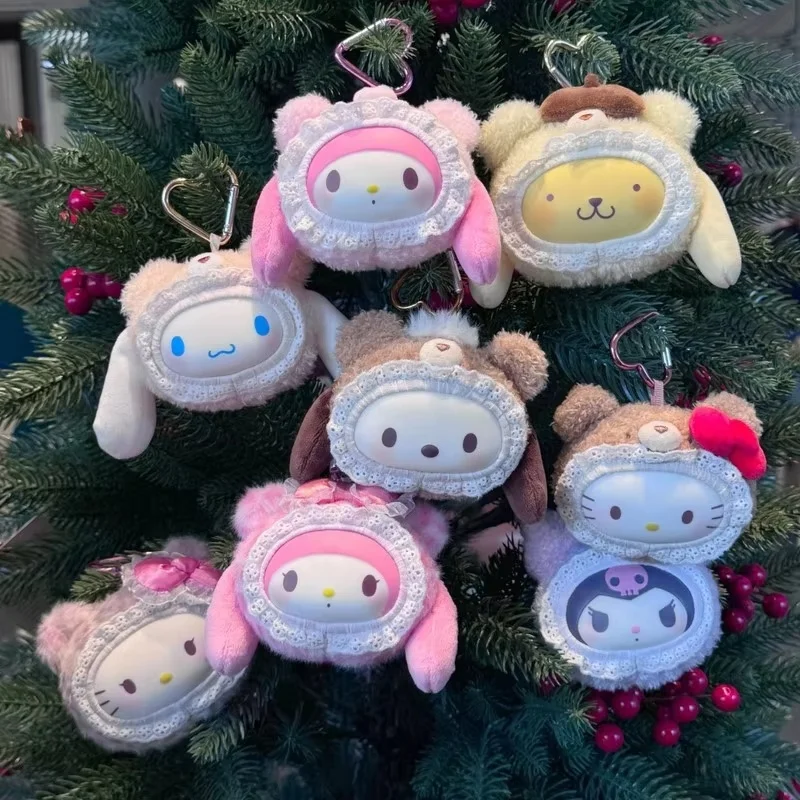 

Hello Kitty Kuromi Melody Cinnamoroll Bear blind box cute Vinyl Blind Box Figure girl Gift Toy Pendant High quality replica