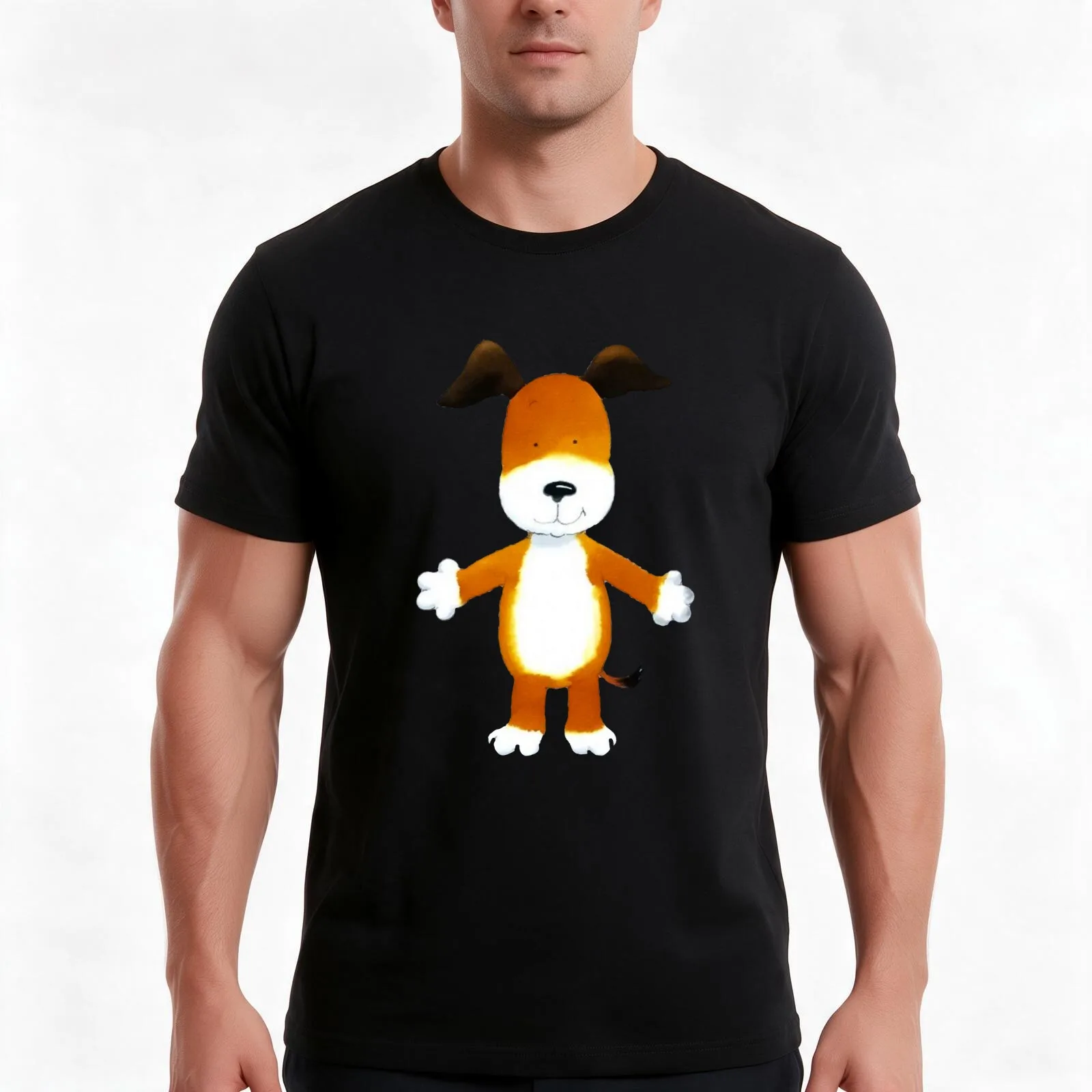 Kipper the dog T-Shirt Summer Casual Cotton Tee Oversized Streetwear Tops Vintage Graphic Print Loose Fit Short Sleeve