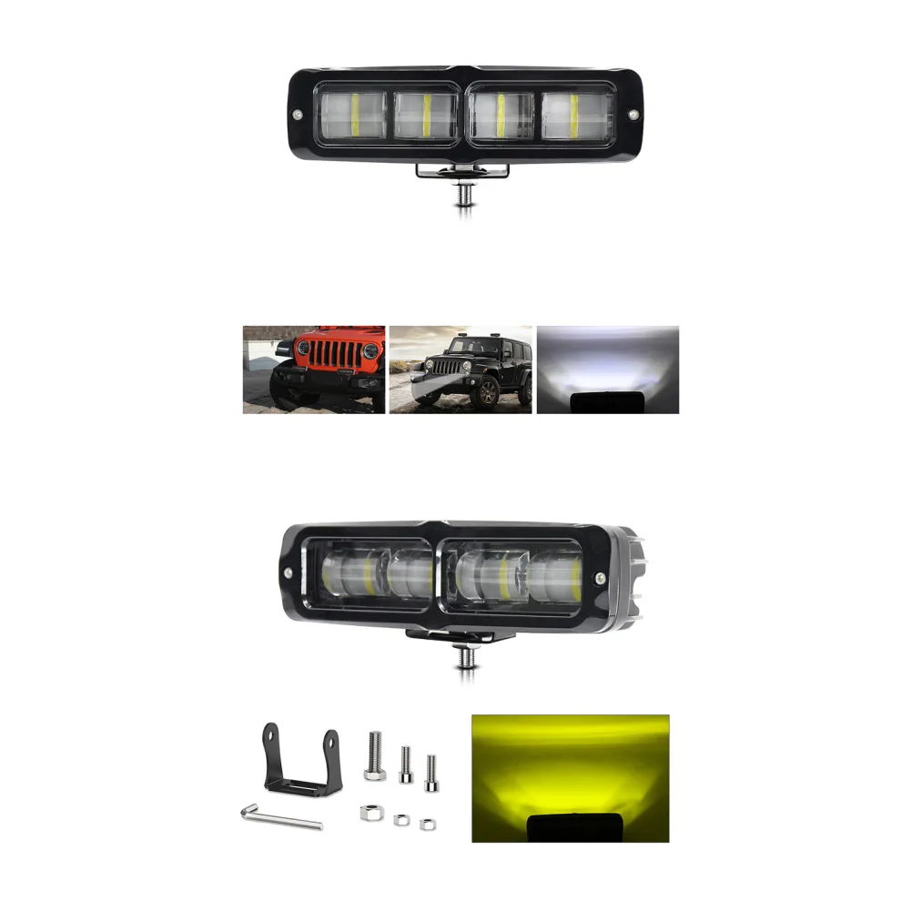 

LED Light Bar 80W 8000LM 6000K High Brightness IP68 E18 6 Inch Waterproof Motorcycle Spotlight Fog Light 9-30V Universal