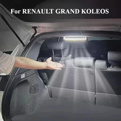 Trunk Car Sensor Light For RENAULT GRAND KOLEOS Floor Trunk Hood USB Rechargeable Automatic Induction Light Bar Magnetic Maual