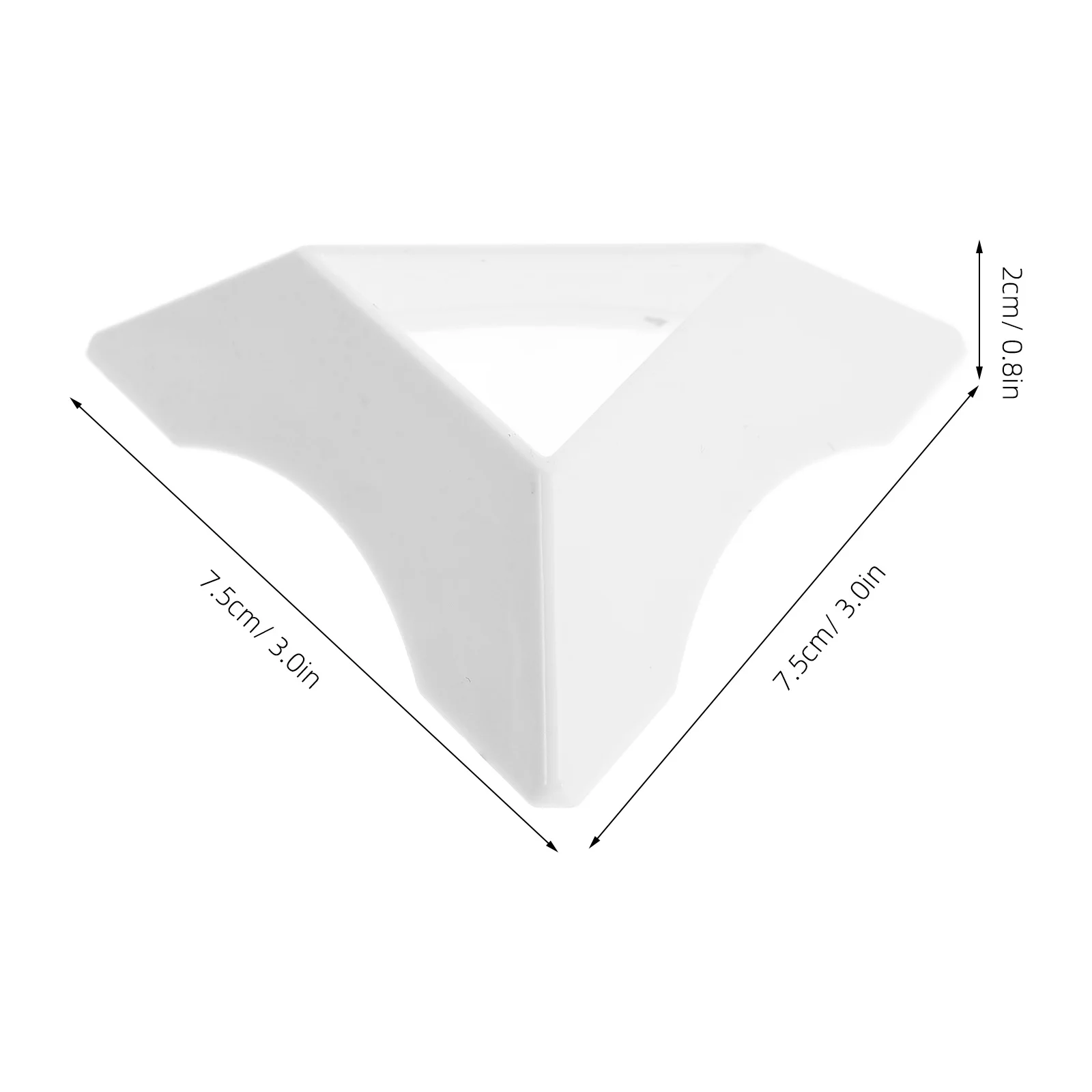 20Pcs Puzzle Cube Base Plastic Triangle Stand Stable Display Desktop Cube Collection Holder Triangle Cubes Base