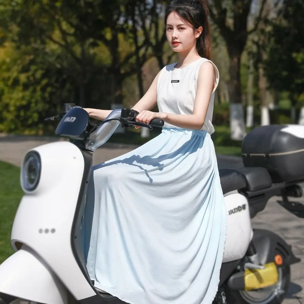 

Ice Silk Electric Vehicle Leg Cover Sun Protection Protection Against Light Motorcycle Leg Apron Cover Universal UV Protection