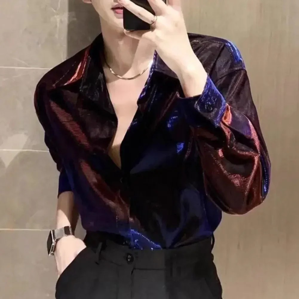 

Casual Spring Autumn Fashion Party Tops Regular Clothing Length Vacation Outfits Applicable For Male Club Events