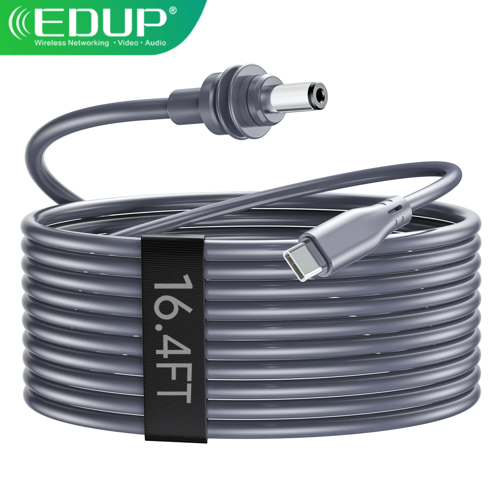 

EDUP SK0087-5M Starlink USB Type-C to DC Plug Power Adapter Cable for Starlink MINI Compact Waterproof Portable Type-C 100W