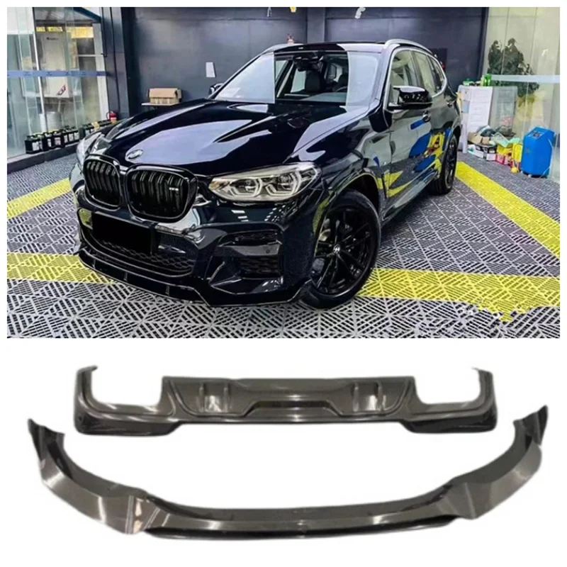 

For BMW X3 G01 G08 2018 2019 2020 2021 2022 High Quality Carbon Fiber Bumper Front Lip Rear Diffuser Spoiler Protector Cover