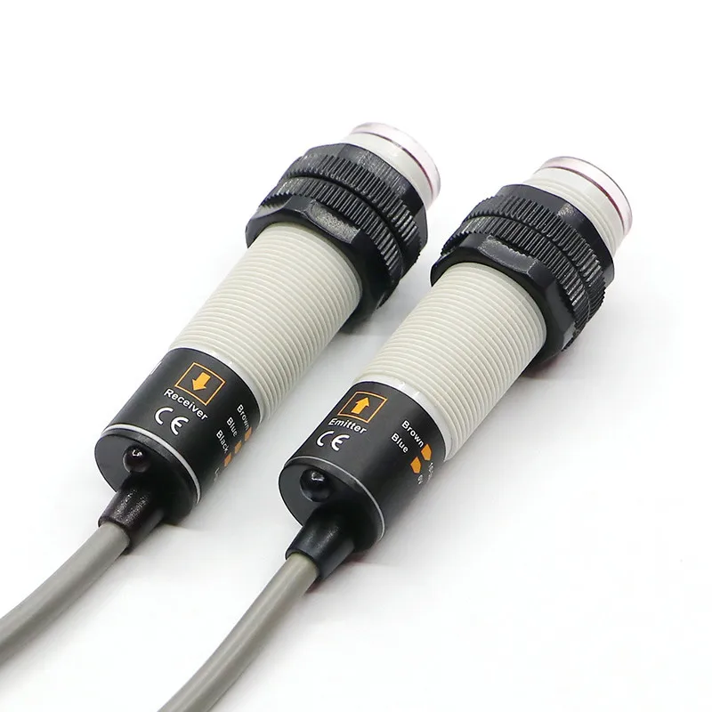 

5 meter M18 ER18-5B2,5DL PNP NC 24v photoelectric sensor long range for door automation