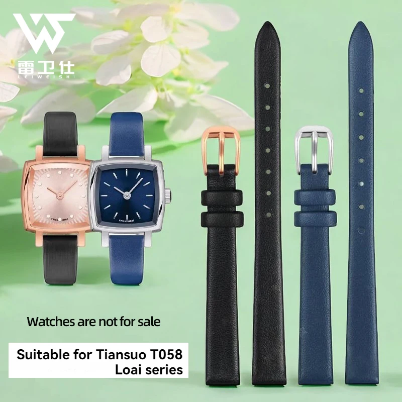 حزام ساعة جلدي سوار حريري لتيسو 1853 T058 T 058109 إكسسوارات ساعة سيكو فوسيل جيما للسيدات بسوار جلدي 9 ملم