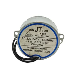 ACモーター-220 V 240V,TY-50A mm,ファンヘッド,4W/cw/ccw誘導電気部品