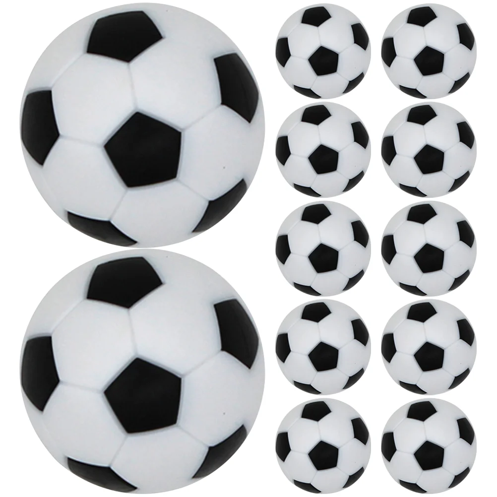 

12 Pcs Soccer Ball Mini Table Football Footballs Games Accessories Foosball Replacement Players Desk Parent-child