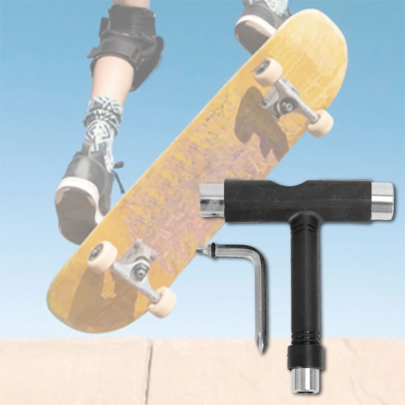 T-förmiges Skateboard-Werkzeug, Skateboard-Schraubenschlüssel, Reparaturwerkzeug, Rollschuh-Schraubenschlüssel