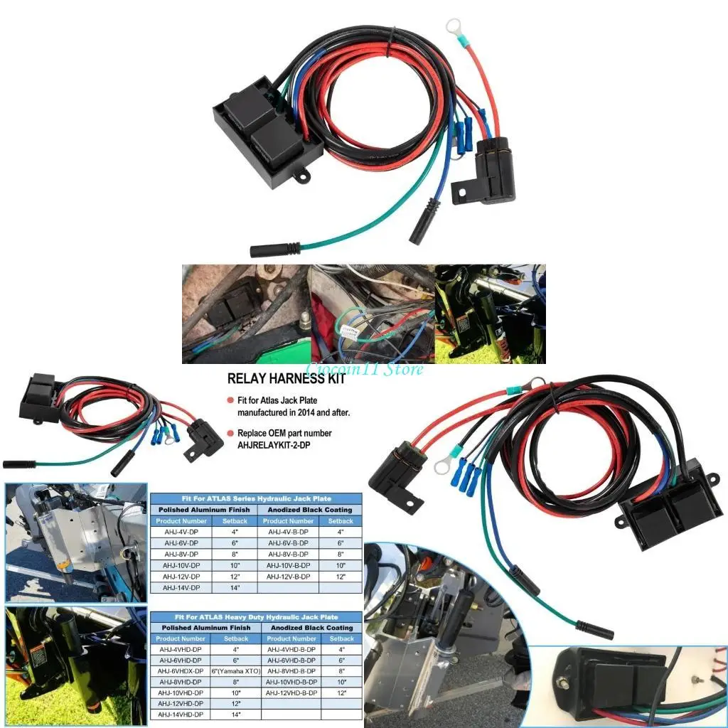 

Y1UB Marine Parts AHJRELAYKIT-2-DP Relays Harness For Hydraulic Plates