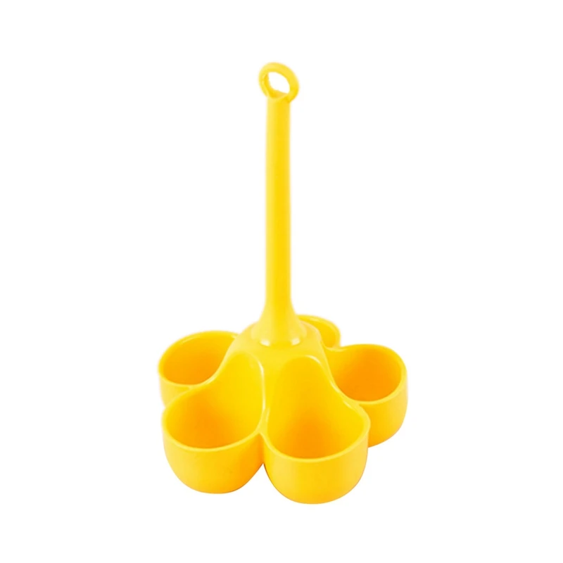 5 Hole Silicone Egg Cooker High Temperature Resistant Steamed Egg Tray Food Grade Complementary Food Tools