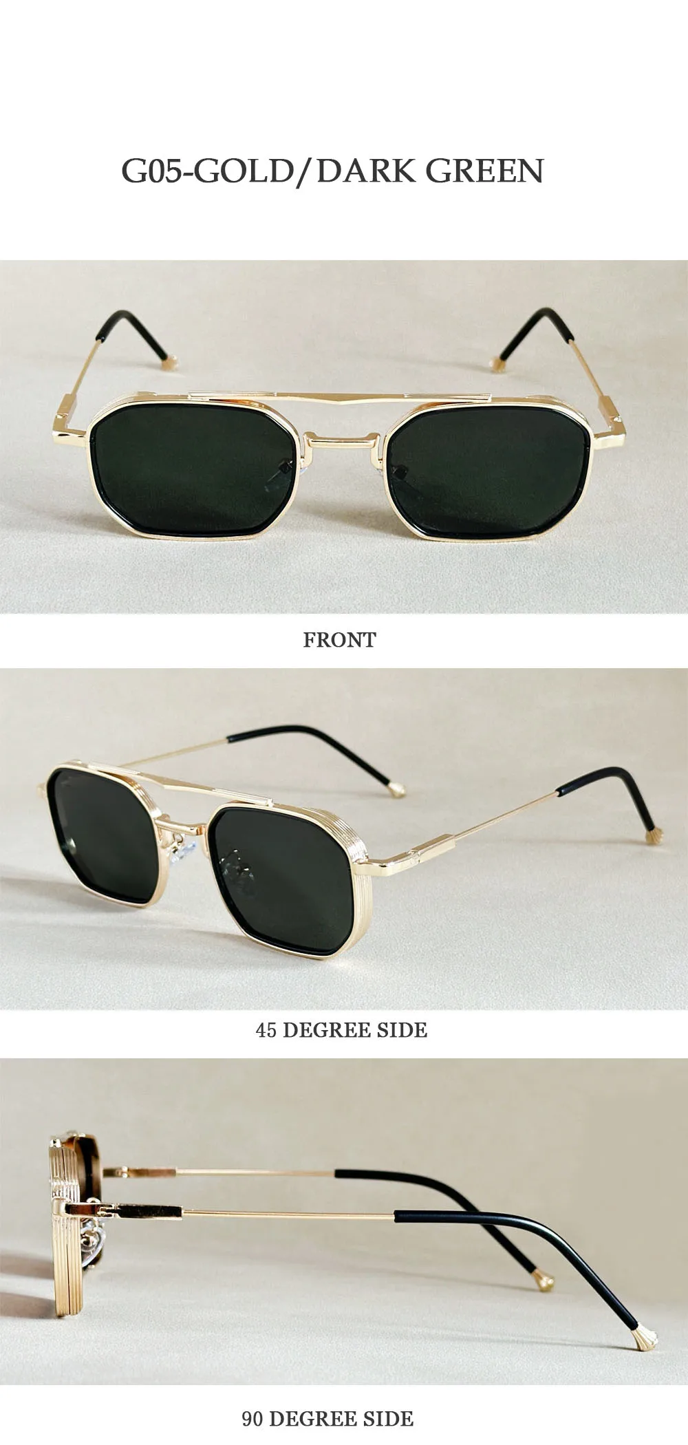 Fashion Square Sunglasses Women Trendy Vintage Glasses Luxury Sunglass Men Dropshipping Lunette Soleil Femme Zonnebrillen Dames – Detail 22