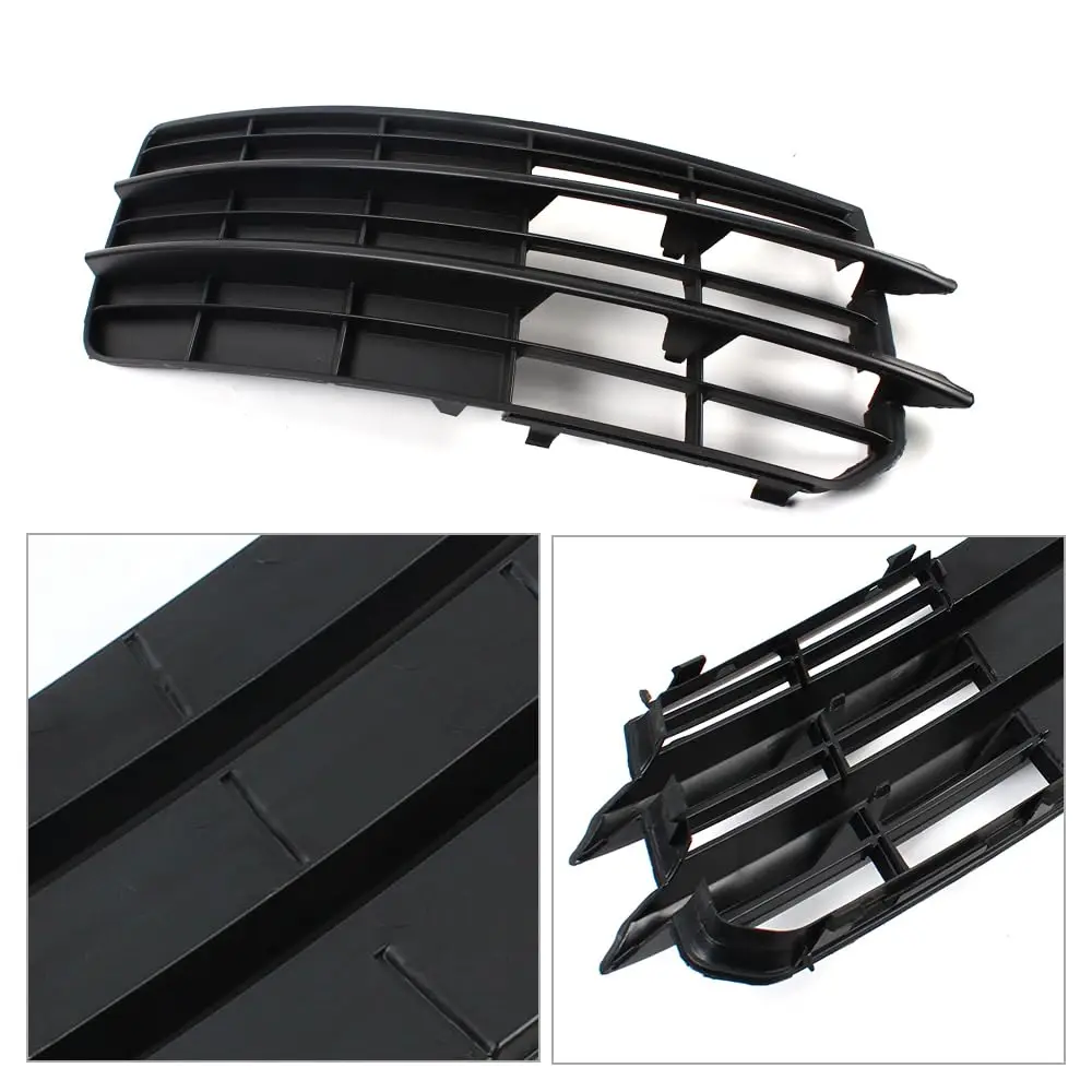 ل 2011 2012 2013 أودي A7 كواترو المصد الأمامي السفلي للضباب غطاء مصبغة خفيفة سائق الجانب الأيسر والراكب الجانب الأيمن لامع