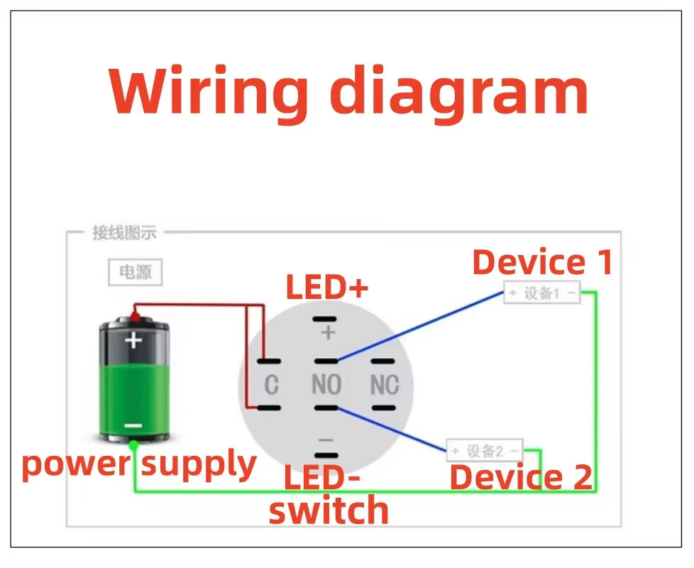 16/19/22MM Rotary Switch 2/3 Position Instantaneous Locking Waterproof Metal Selection Light Switch 2NO2NC12V 24V 220V Red, Blue