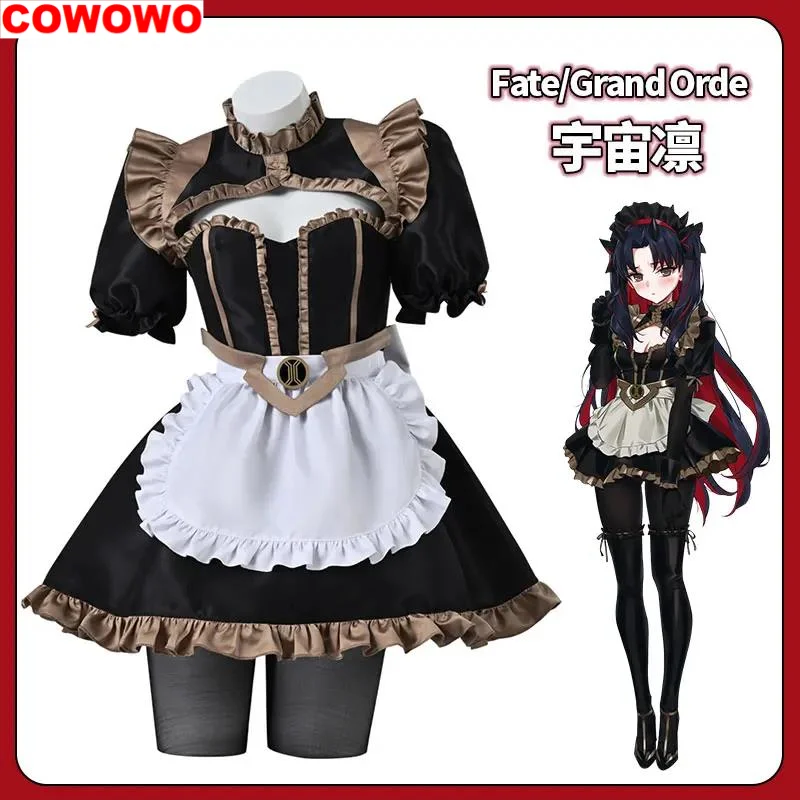 

COWOWO Fate/Grand Order FGO Ishtar Astarte Space Ishtar Maid Uniform Dress Cosplay Costume Halloween Carnival Party Role Play