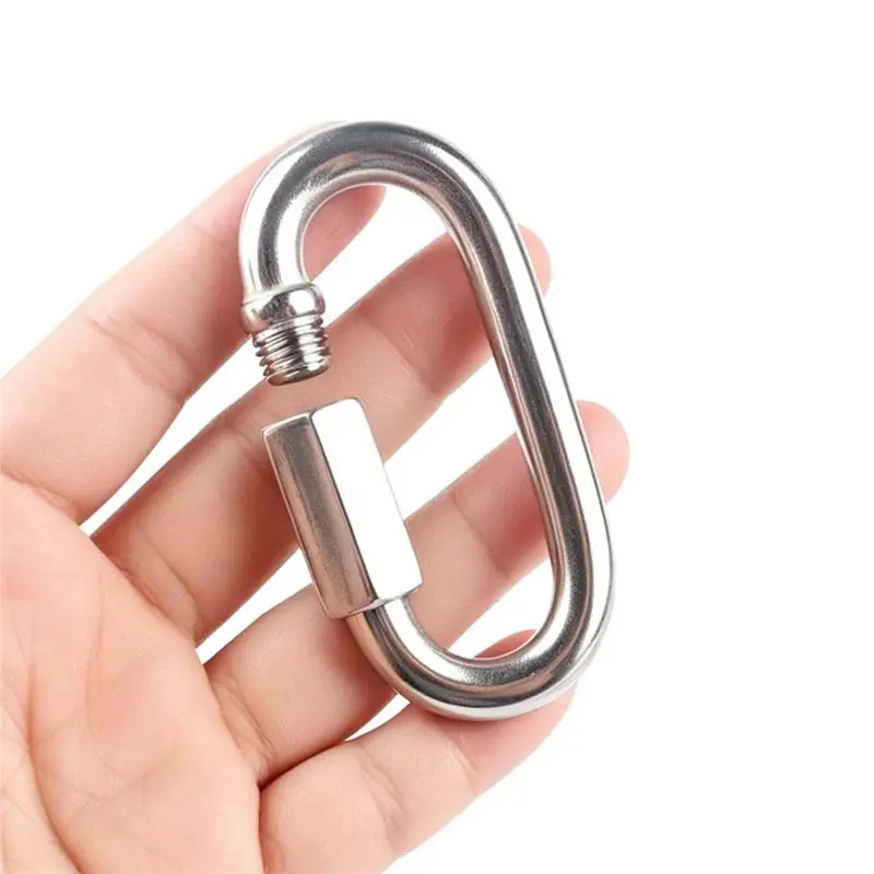 ABNM M8 304 Stainless Steel Chain Quick Link-6 Pack 3 Inch Stainless Steel Connectors